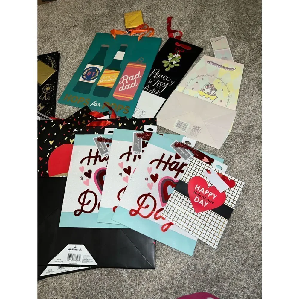 Assorted Gift Bags Set - 13 New with Tags for Various Occasions